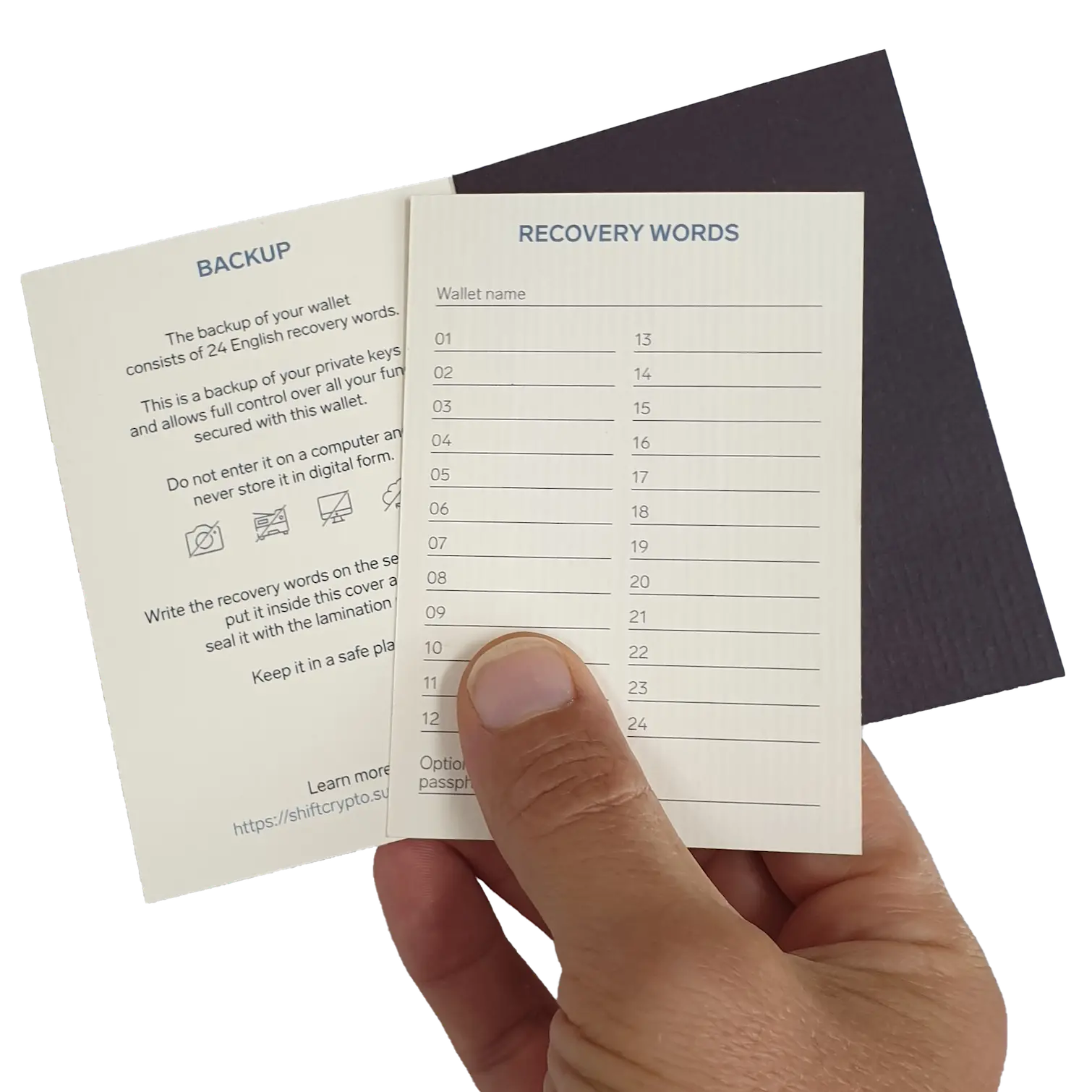 Backup card